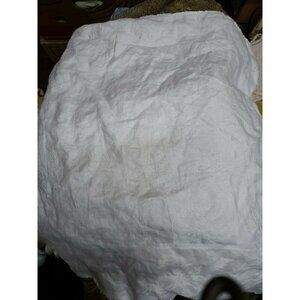 Lot 5 Vtg White Table Napkins 20in Square Elegant Floral Damask Formal Decor